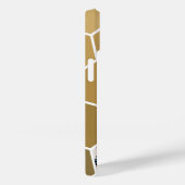 4 foto collage - funky zeshoekig patroon goud Case-Mate iPhone case (Achterkant / Rechts)
