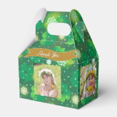 4 FOTO Collage Gable Box St. Patrick's Day Klavers Bedankdoosjes (Voorkant Zijde)