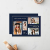 4 Foto Collage Gefeliciteerd Afstuderen Notitiekaartje (Voorkant / Achterkant in situ)