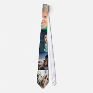 4 foto collage gepersonaliseerd stropdas