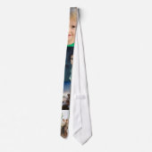 4 foto collage gepersonaliseerd stropdas (Achterkant)