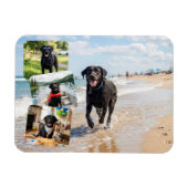 4 foto collage gepersonaliseerde aangepaste magnee magneet (Horizontaal)