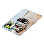 4 foto collage gepersonaliseerde aangepaste magnee magneet (Linkerzijde)
