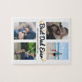4 Foto Collage Gift voor papa Aangepast op maat Legpuzzel (Horizontaal)
