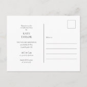 4 Foto Collage Graduation Party Invitation Postca Briefkaart (Achterkant)