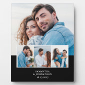4 Foto Collage Huwelijksjubileum  Fotoplaat (Voorkant)