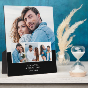 4 foto collage huwelijksjubileum  fotoplaat