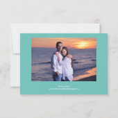 4 foto collage Lichtblauw - 3x5 Save the Date (Achterkant)
