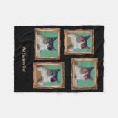 4 Foto Collage  Lijst Katten Dierenfamilie Fleece Deken (Voorkant (Horizontaal))