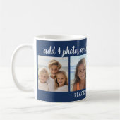 4 foto collage met 2 regels tekst - Feest Koffiemok (Links)