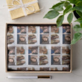 4 foto collage - met tekstblok tissuepapier (Geschenk)