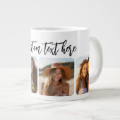 4 foto-collage met trendy bounce-script - wit grote koffiekop (Voorkant rechts)