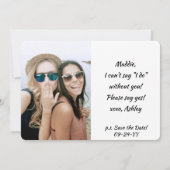 4 Foto-collage: Mijn Bridesmaid-voorstel Kaart (Achterkant)