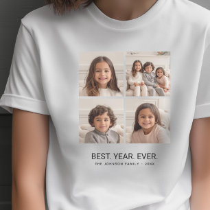4 Foto Collage Minimalistisch - Best Jaar Ooit T-shirt
