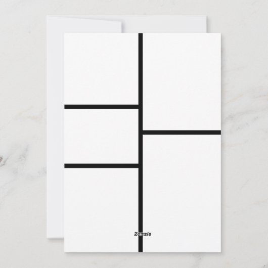 4 Foto Collage Modern Prettige feestdagen Feestdagenkaart (Achterkant)