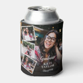 4 Foto Collage Moderne Afstudeerfeestje Blikjeskoeler (Blikje Voorkant)