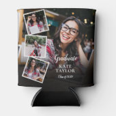 4 Foto Collage Moderne Afstudeerfeestje Blikjeskoeler (Voorkant)