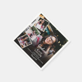 4 Foto Collage Moderne Afstudeerfeestje Servet (Hoek)