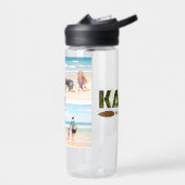 4 Foto Collage Monogram Kauai Hawaii Surfboard Waterfles (Links)