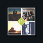 4 Foto Collage Monogrammed Canvas Afdruk<br><div class="desc">4 Foto Collage Monogramed gemaakt door u gepersonaliseerde wandkunst - Canvas Print from Ricaso - voeg je eigen foto's en tekst toe aan dit fantastische canvas</div>