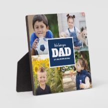 4 Foto Collage Navy Blue Vaderdag