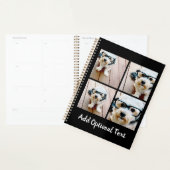 4 Foto Collage Optionele tekst -- Kan bewerken Zwa Planner (Display)