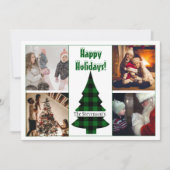 4 Foto Collage Persoonlijke Feestdagen Feestdagenkaart (Voorkant)