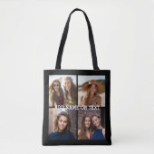 4 Foto collage - PICK UW ACHTERGRONDKLEUR Tote Bag (Voorkant)