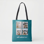 4 Foto collage - PICK UW ACHTERGRONDKLEUR Tote Bag (Voorkant)