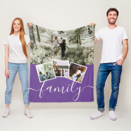 4 Foto-Collage-reeks, op maat gemaakt Fleece Deken