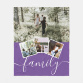 4 Foto-Collage-reeks, op maat gemaakt Fleece Deken (Voorkant)