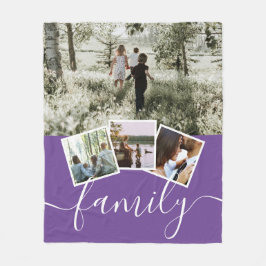 4 Foto-Collage-reeks, op maat gemaakt Fleece Deken
