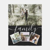 4 Foto-Collage-reeks, op maat gemaakt Fleece Deken (Voorkant)