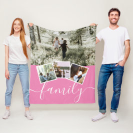 4 Foto-Collage-reeks, op maat gemaakt Fleece Deken