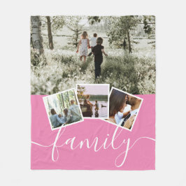 4 Foto-Collage-reeks, op maat gemaakt Fleece Deken