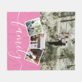 4 Foto-Collage-reeks, op maat gemaakt Fleece Deken (Voorkant (Horizontaal))