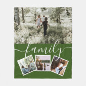 4 Foto-Collage-reeks, op maat gemaakt Fleece Deken (Voorkant)