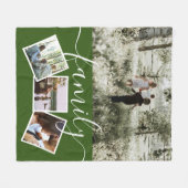 4 Foto-Collage-reeks, op maat gemaakt Fleece Deken (Voorkant (Horizontaal))