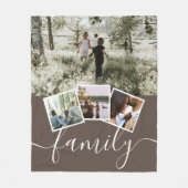 4 Foto-Collage-reeks, op maat gemaakt Fleece Deken (Voorkant)