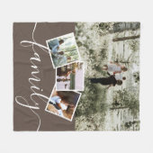 4 Foto-Collage-reeks, op maat gemaakt Fleece Deken (Voorkant (Horizontaal))