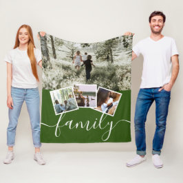 4 Foto-Collage-reeks, op maat gemaakt Fleece Deken