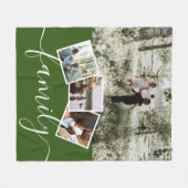 4 Foto-Collage-reeks, op maat gemaakt Fleece Deken (Voorkant (Horizontaal))