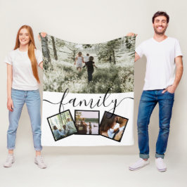 4 Foto-Collage-reeks, op maat gemaakt Fleece Deken