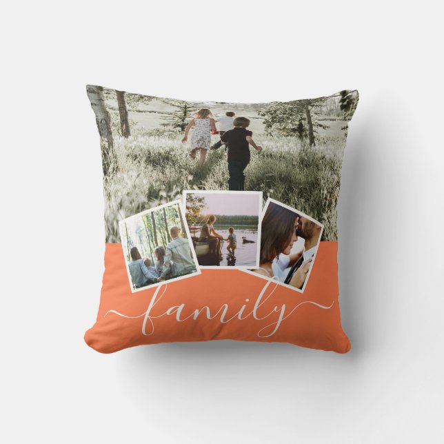 4 Foto-Collage-reeks, op maat gemaakt Kussen (Voorkant)