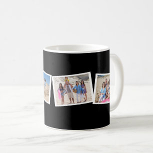4 Foto Collage Sjabloon gepersonaliseerd Koffiemok