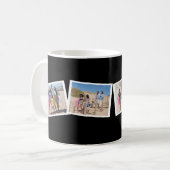 4 Foto Collage Sjabloon gepersonaliseerd Koffiemok (Voorkant links)