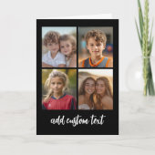 4 foto collage - u kunt de achtergrondkleur wijzig kaart (Voorkant)