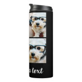 4 foto collage - u kunt de achtergrondkleur wijzig thermosbeker (Geroteerd rechts)