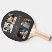 4 foto collage Vaderdag Love you Daddy grey Tafeltennisbatje (Zijkant)