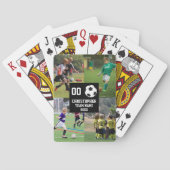 4 Foto Collage Voetbal Football Pokerkaarten (Achterkant)